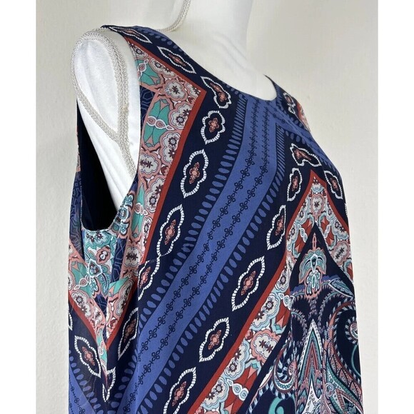 JM Collection Sleeveless Blouse Size Large (14/16) - Picture 9 of 12